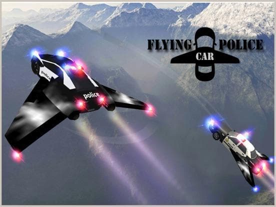 Flying Car Game - Future Police Chase 3D screenshot 3