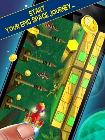 Spaceship Junior - The Voyage Free: Cartoon Space Game For Kids screenshot 3
