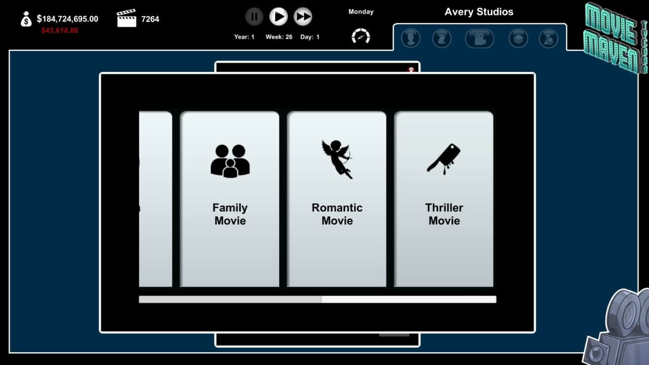 Movie Maven: A Tycoon Game screenshot 2