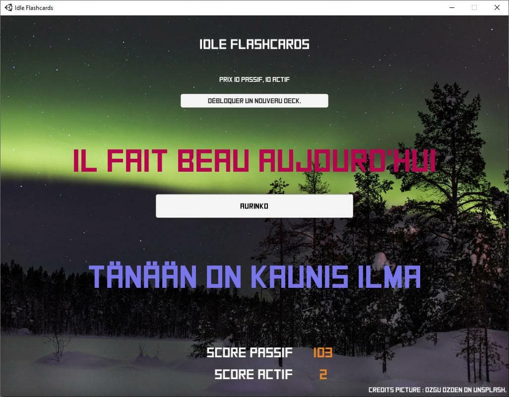 Flashcards Français - Finnois (PROTOTYPE) screenshot 2