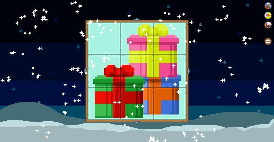 Petit jeu de taquin pour noël