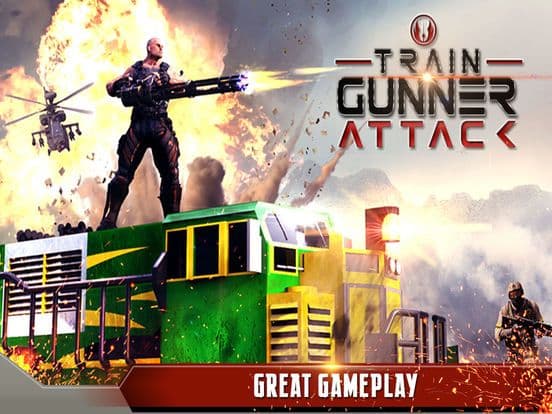Train Gunner Gunship Attack 2017