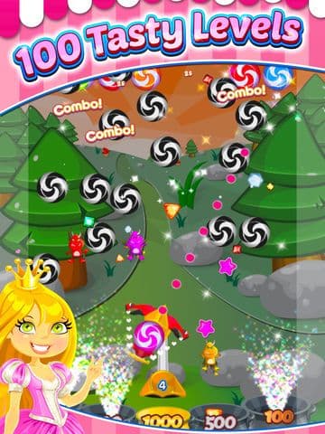 Little Pink Princess Candy Quest - Bubble Shooter Game screenshot 4