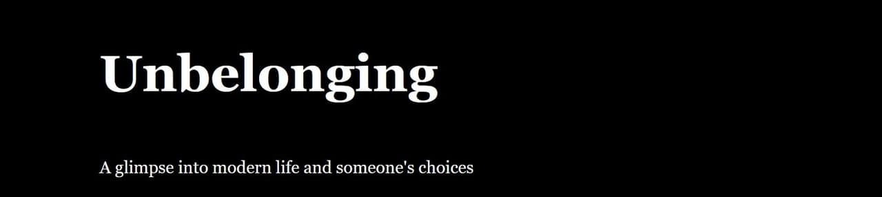 Unbelonging (EAST 515 Final Project)