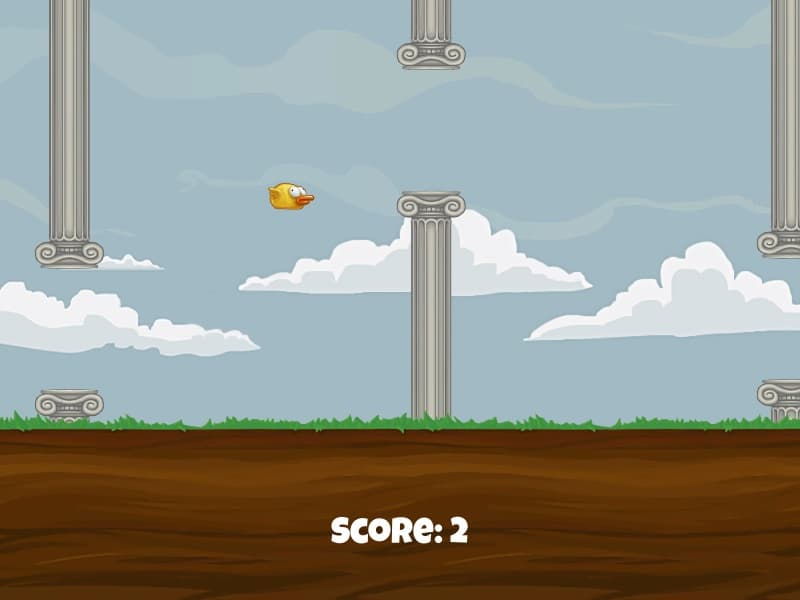 Flappy Bird Example screenshot 2