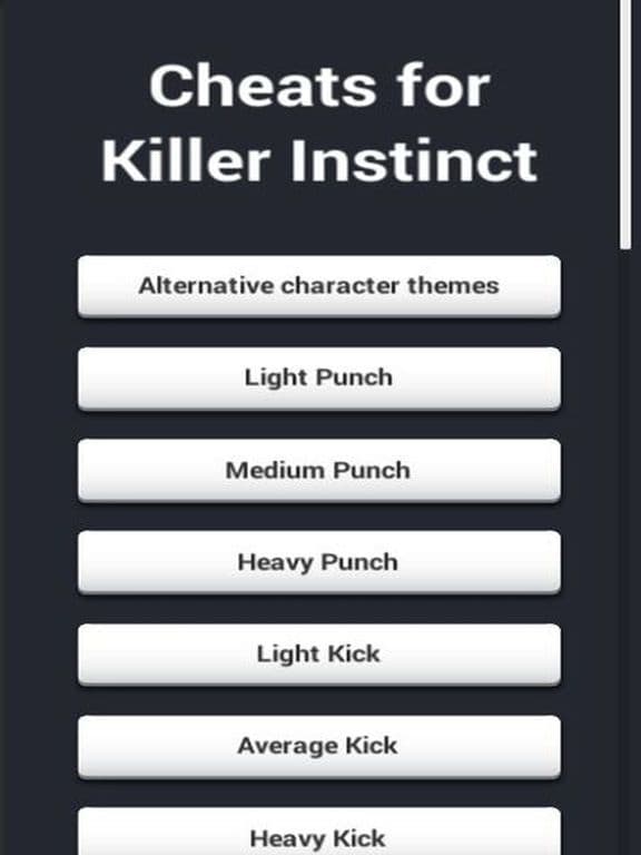Cheats for Killer Instinct screenshot 2