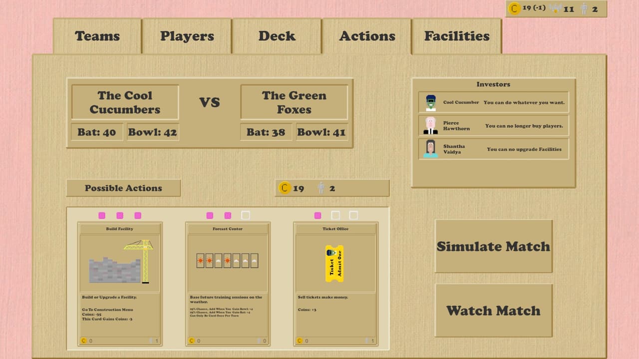 Cool Cucumber Cricket Manager screenshot 3