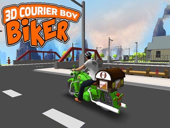 3D Courier Boy Biker screenshot 4
