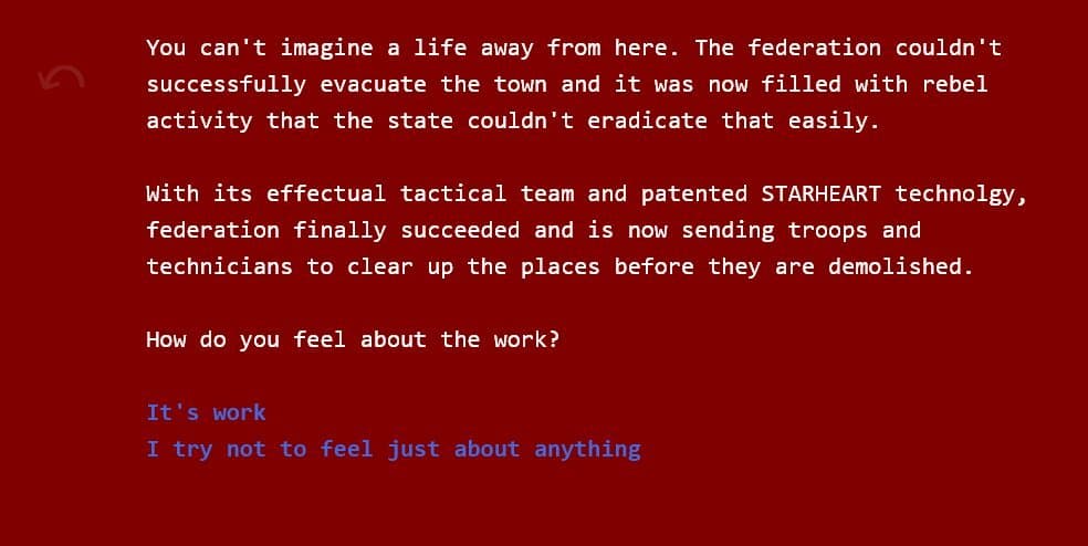 Dawn (itch) (literate) screenshot 3