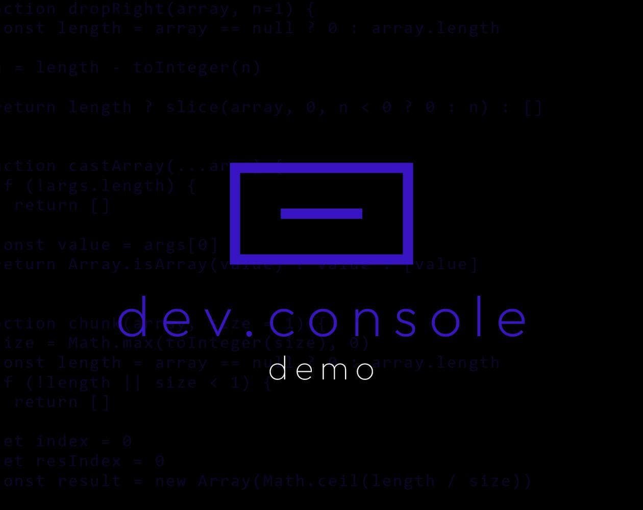 dev.console demo