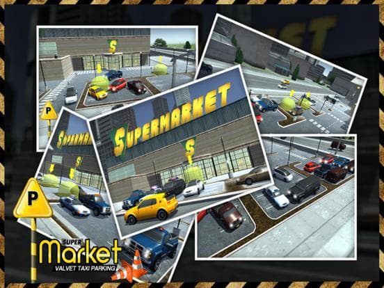 Taxi Driver 3D Simulator - Supermarket Parking screenshot 6