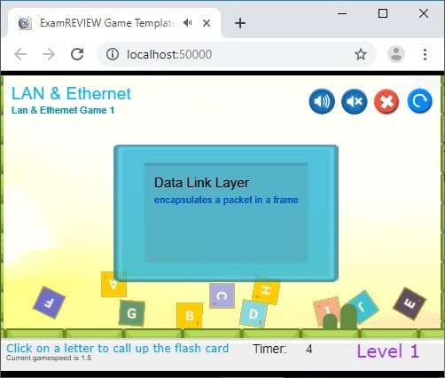 CramFLASH LAN & Ethernet Random Flashcard App screenshot 2