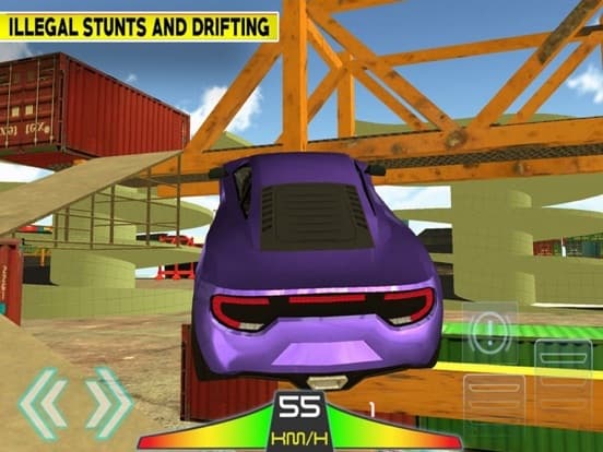 Drifting Car In Sea Port screenshot 2