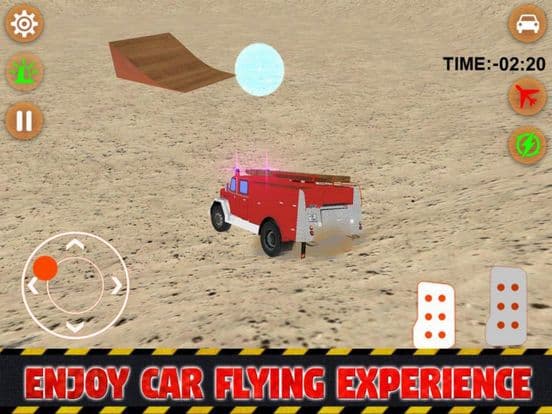 Fire Car Stunts Fly screenshot 3