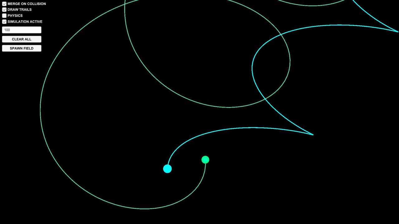 n-Body Gravity Simulator screenshot 6