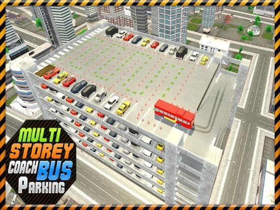 Multi-Storey Coach Bus Parking 3D: City Auto-bus Driving Simulator screenshot 6