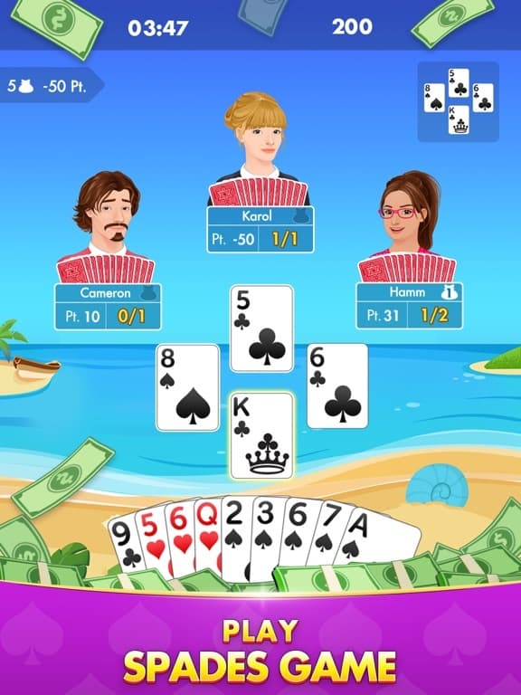 Spades Cash - Win Real Prize screenshot 2