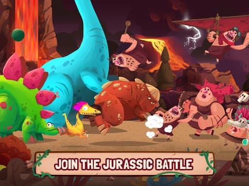 Dino Bash - Dinosaurs v Cavemen Tower Defense Wars screenshot 6