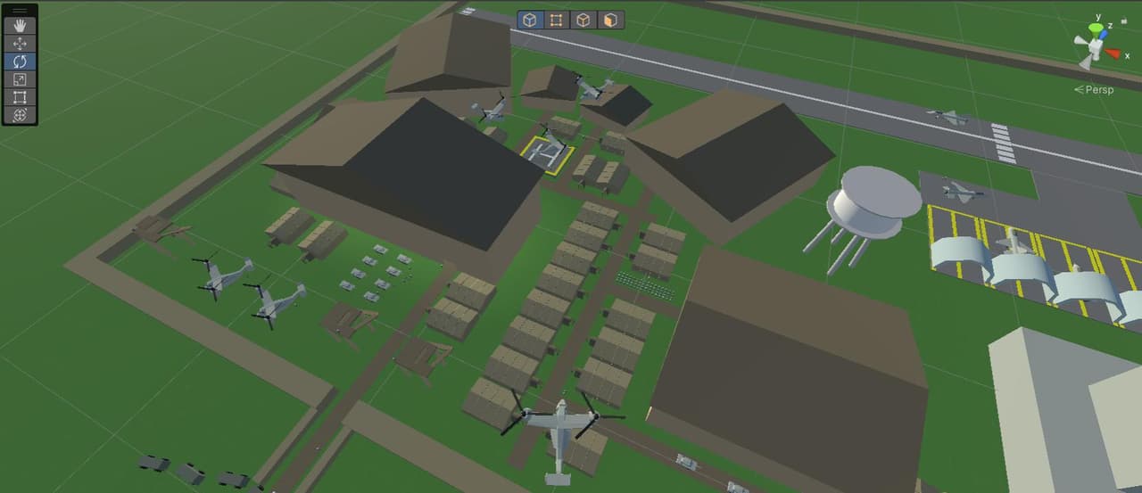 Low Poly Airfield