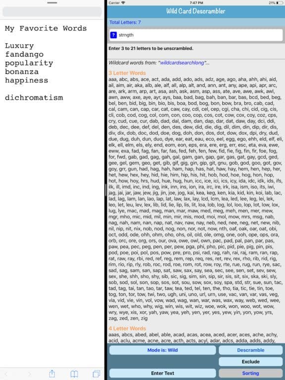 Word Descrambler screenshot 3