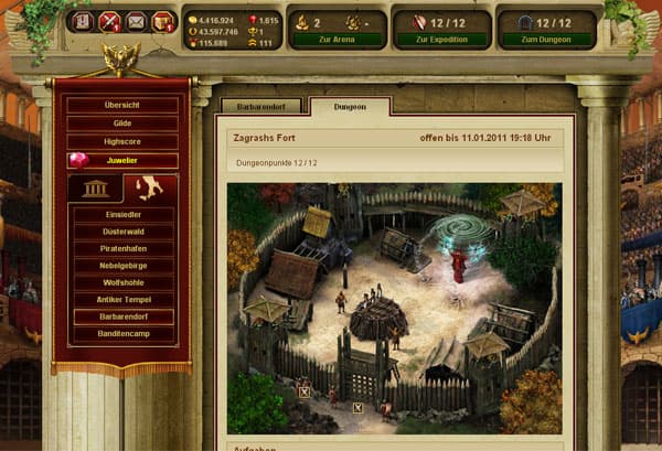 Gladiatus screenshot 6
