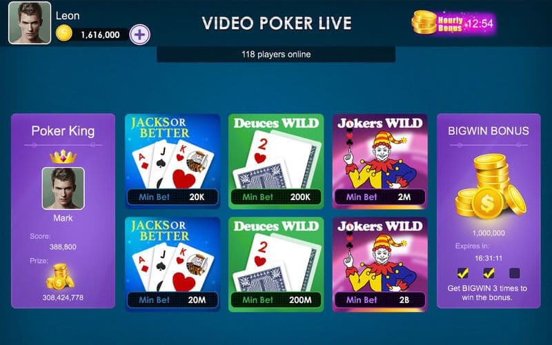 Video Poker Live