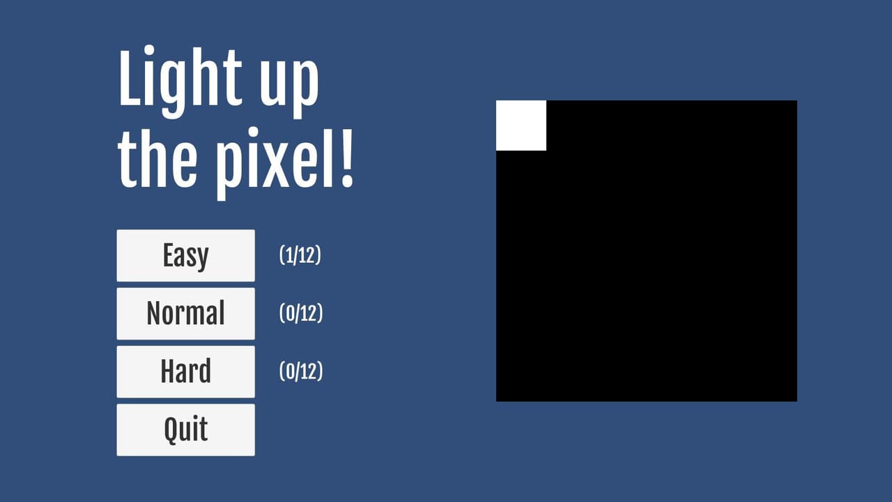 [Under development] Light up the pixel! screenshot 2