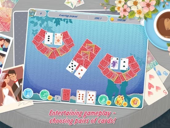 Solitaire: Match 2 Cards. Valentines Day Free. Matching Card Game screenshot 3