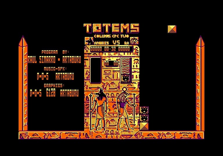 Totems. Columns CPC two. Enhanced Edition (Amstrad CPC) screenshot 4