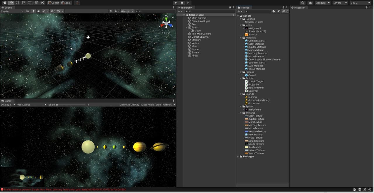 Solar System Assignment (Sonicedge) screenshot 3