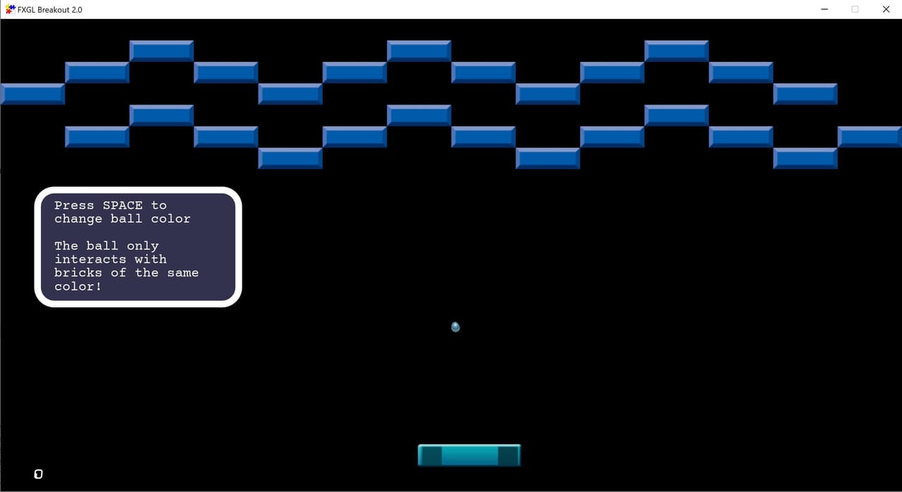 FXGL Color Breakout screenshot 2