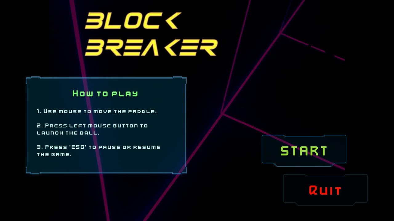 Neon Block Breaker (SnooRegrets) screenshot 2