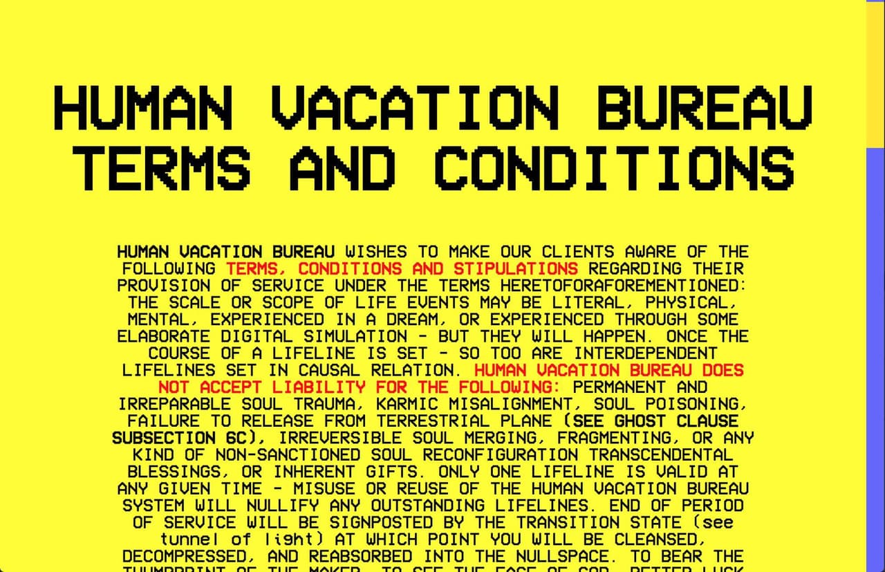 Human Vacation Bureau screenshot 2