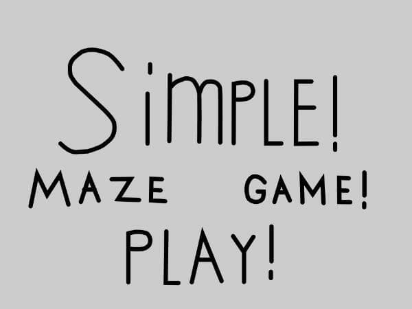 Simple funny maze game.