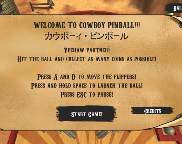 Cowboy Pinball (カウボーイ・ピンボール)