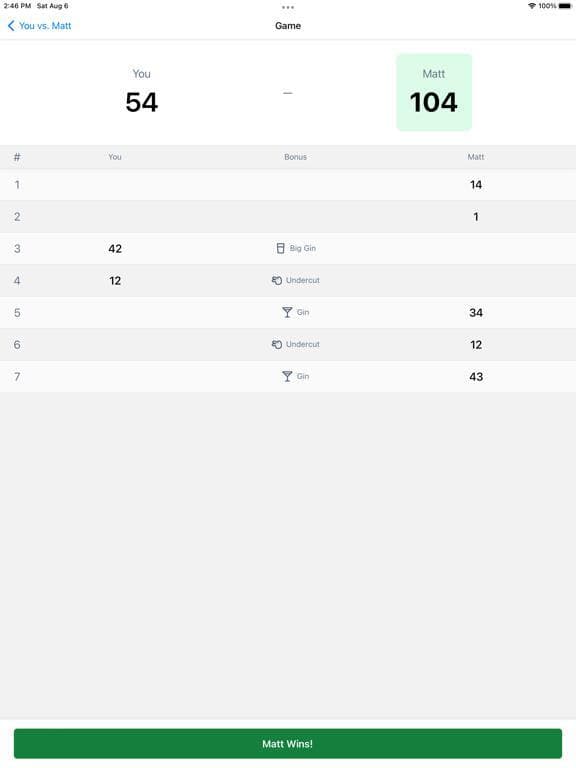 Gin Rummy Score Tracker screenshot 4