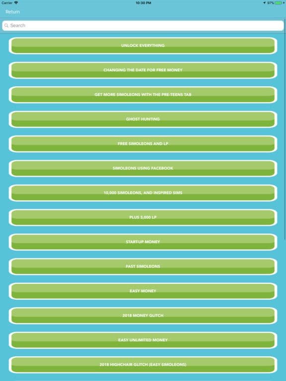 Cheats for The Sims Freeplay screenshot 2