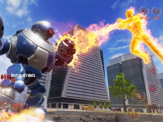 Flying Fire Captain Hero Game