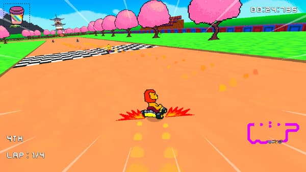Retro Kart Rush screenshot 2