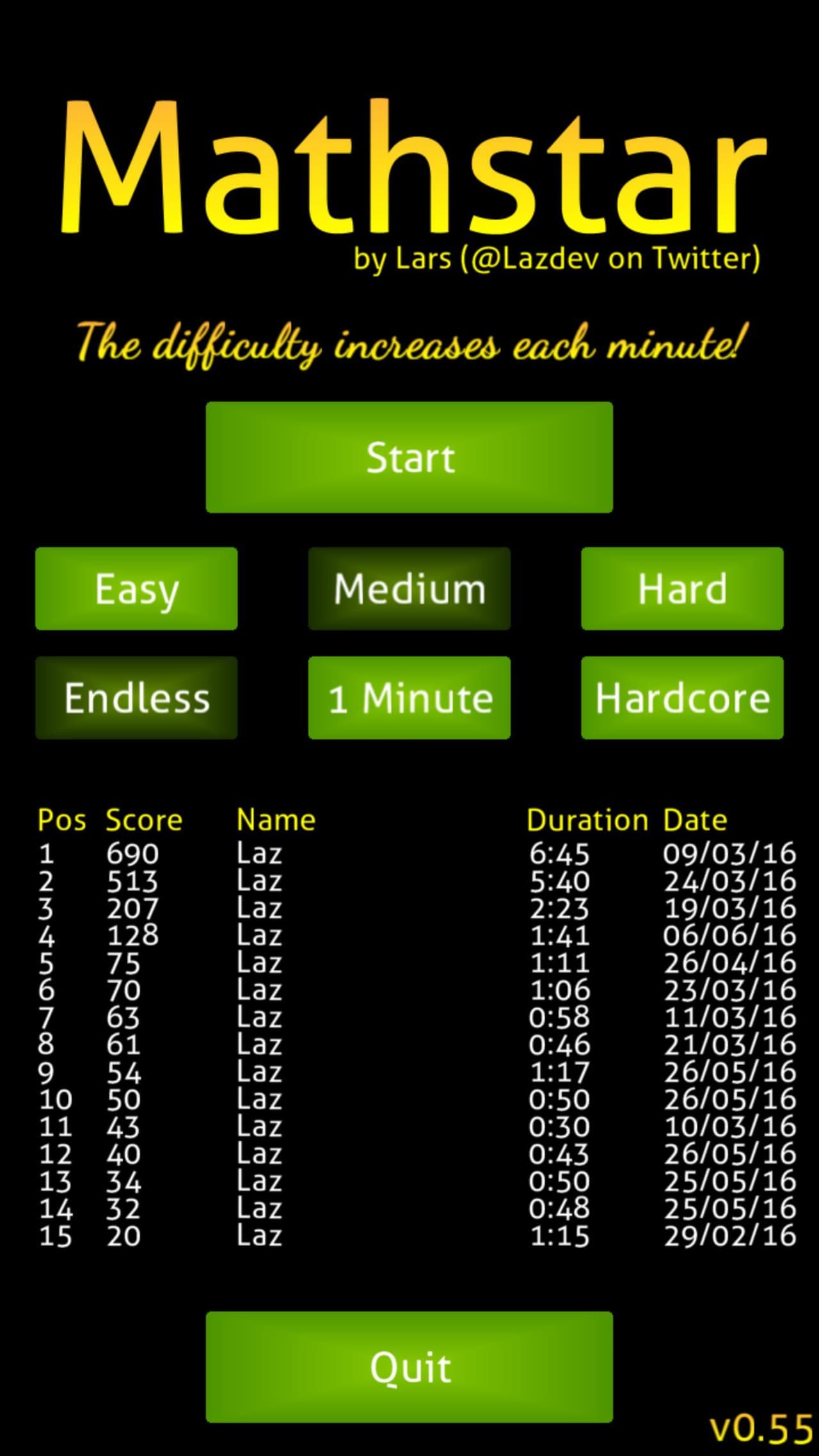 Mathstar screenshot 2