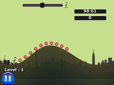 Stickman Skateboard Hill Ride screenshot 3