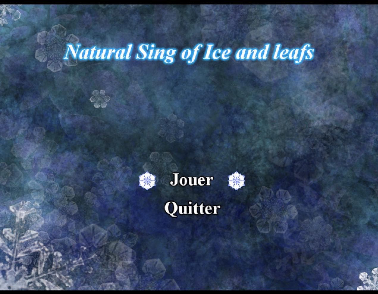 Natural Sing of Ice and Leafs