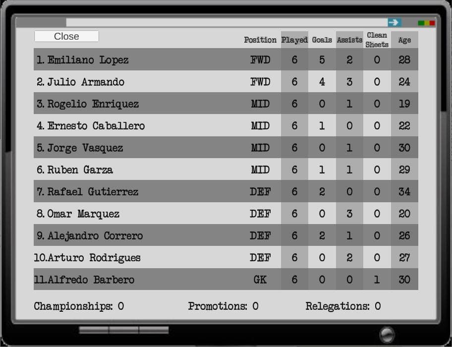 Brians Soccer Simulator screenshot 3