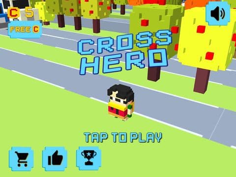 Hero on Road - Jumpy hopper and Crossing Iron robo Man across the super busy street screenshot 4