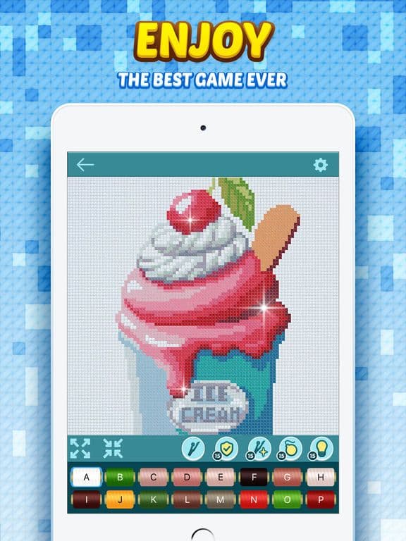 Cross Stitch: Color by Letters screenshot 2