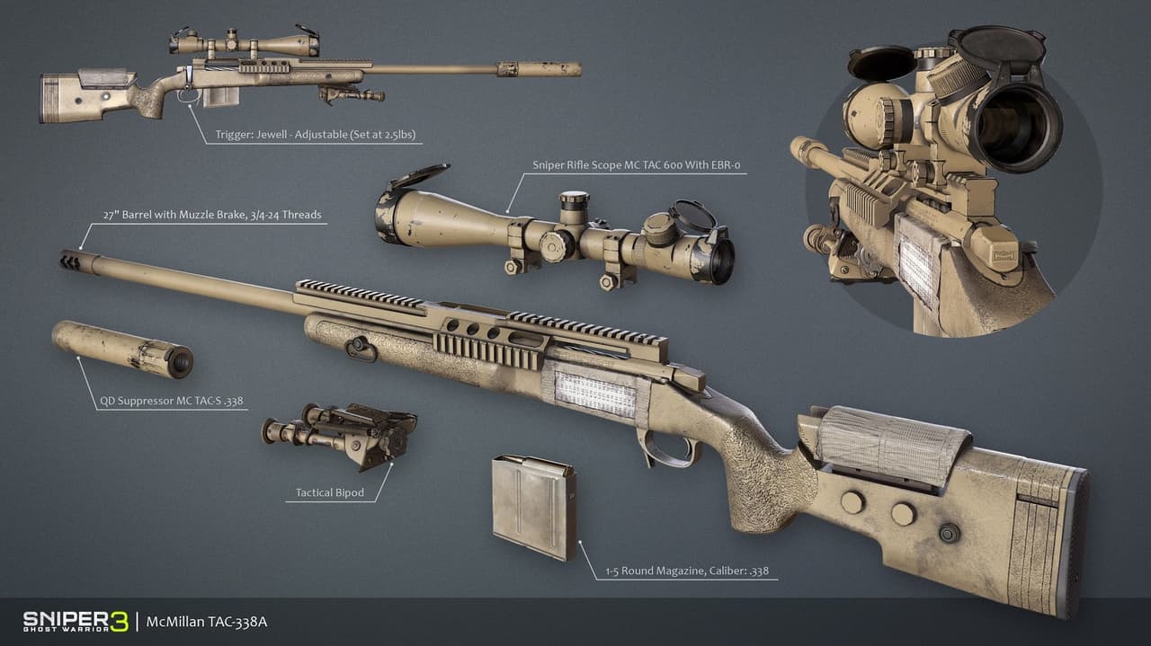 Sniper Ghost Warrior 3 - Sniper Rifle McMillan TAC-338A screenshot 2