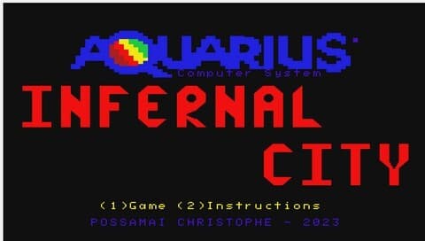 Infernal City for MATTEL AQUARIUS screenshot 2