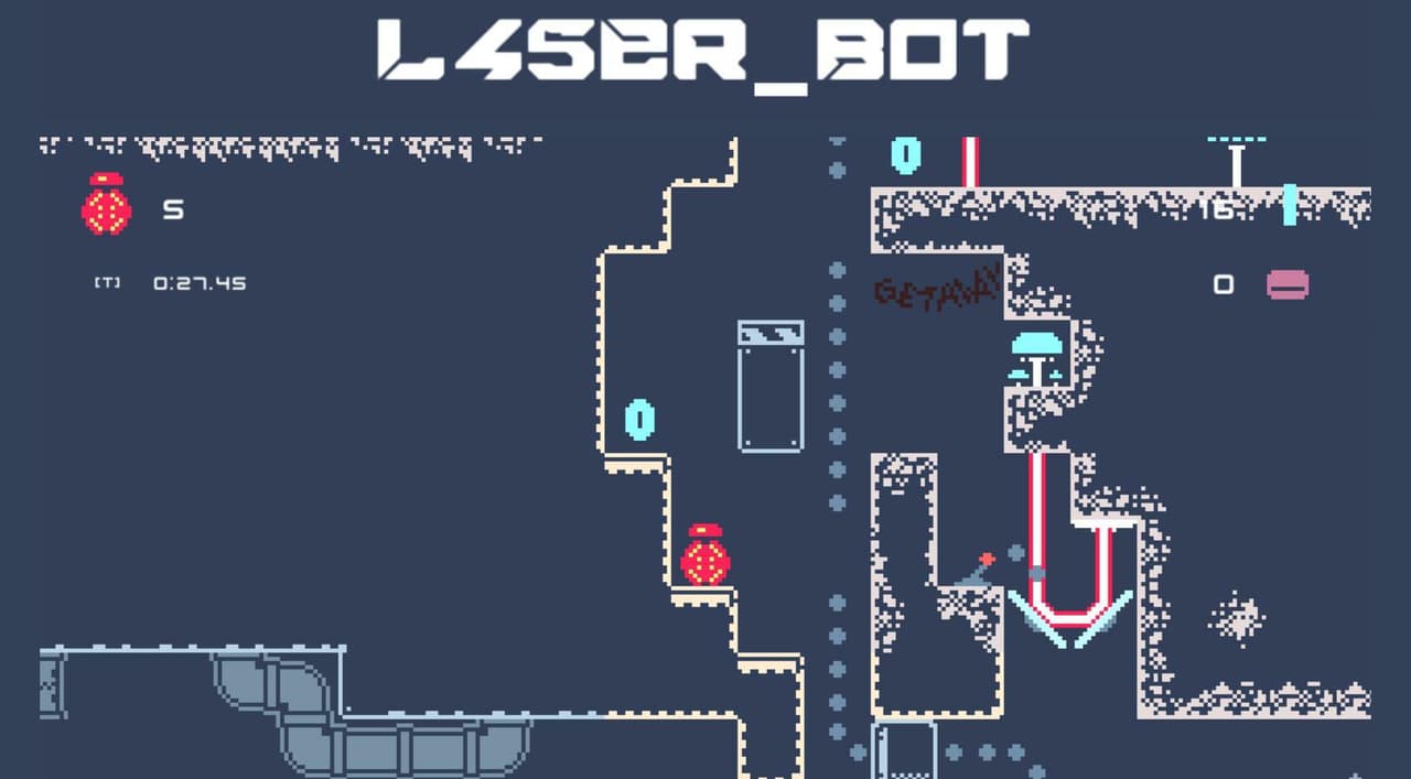 L45ER_BOT - lasers & mirrors puzzle platformer