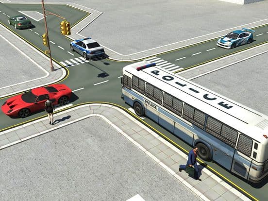 Prisoner Arrest Police Bus Driver Transporter 3d