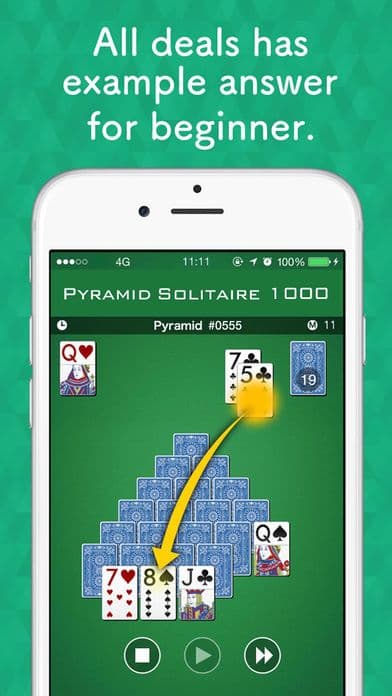 Pyramid 1000 - Solitaire Simple Game screenshot 5